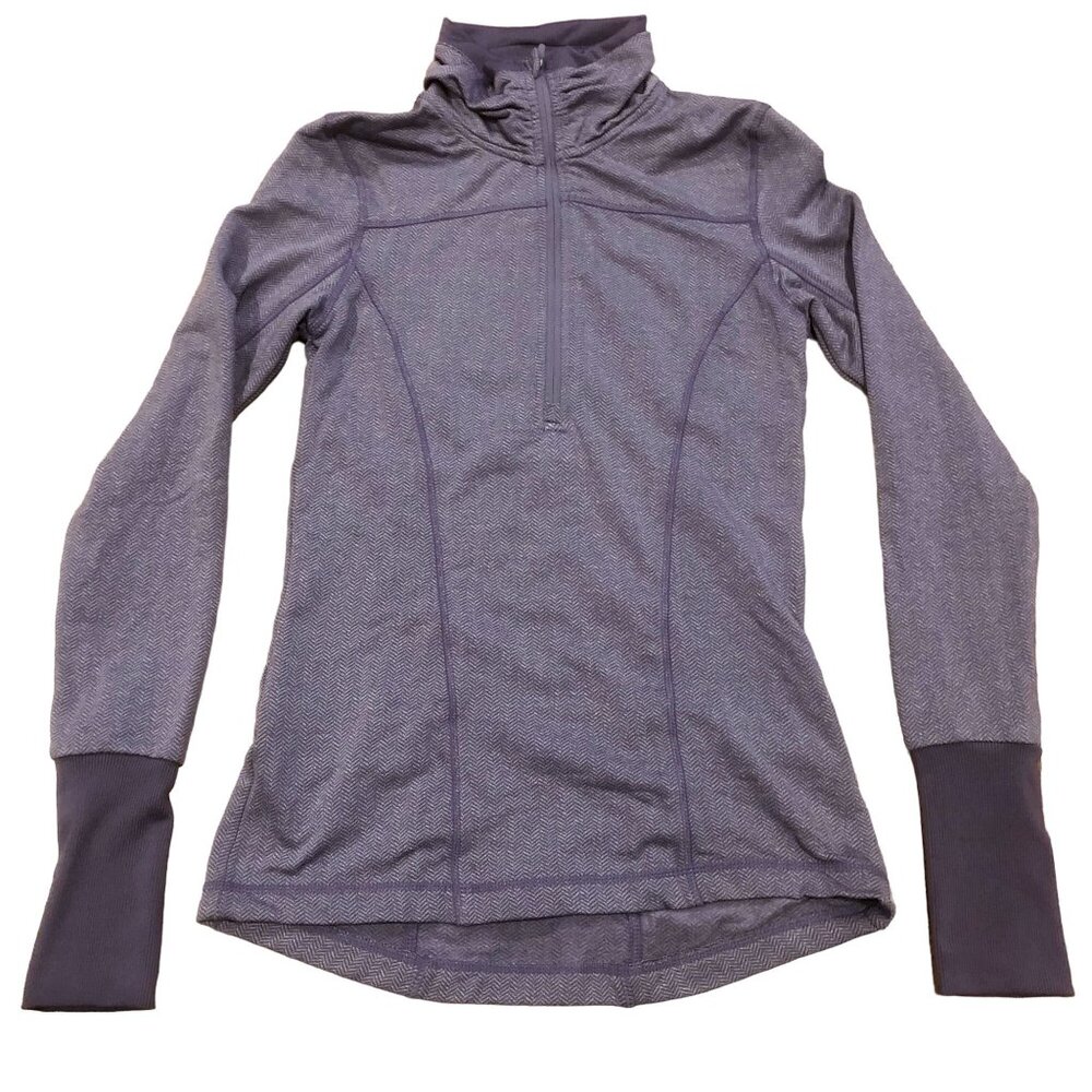 Mondetta Purple Gray Half Zip Pullover Sweater Size XS Womens Jogging Workout